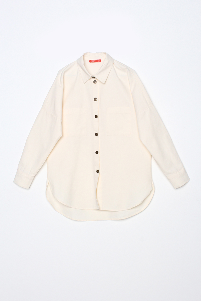 100% Cotton Oversize Pocket Shirt Tunic
