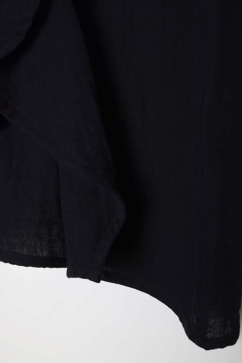 100% Cotton Tie Detail Shirt Collar Kimono