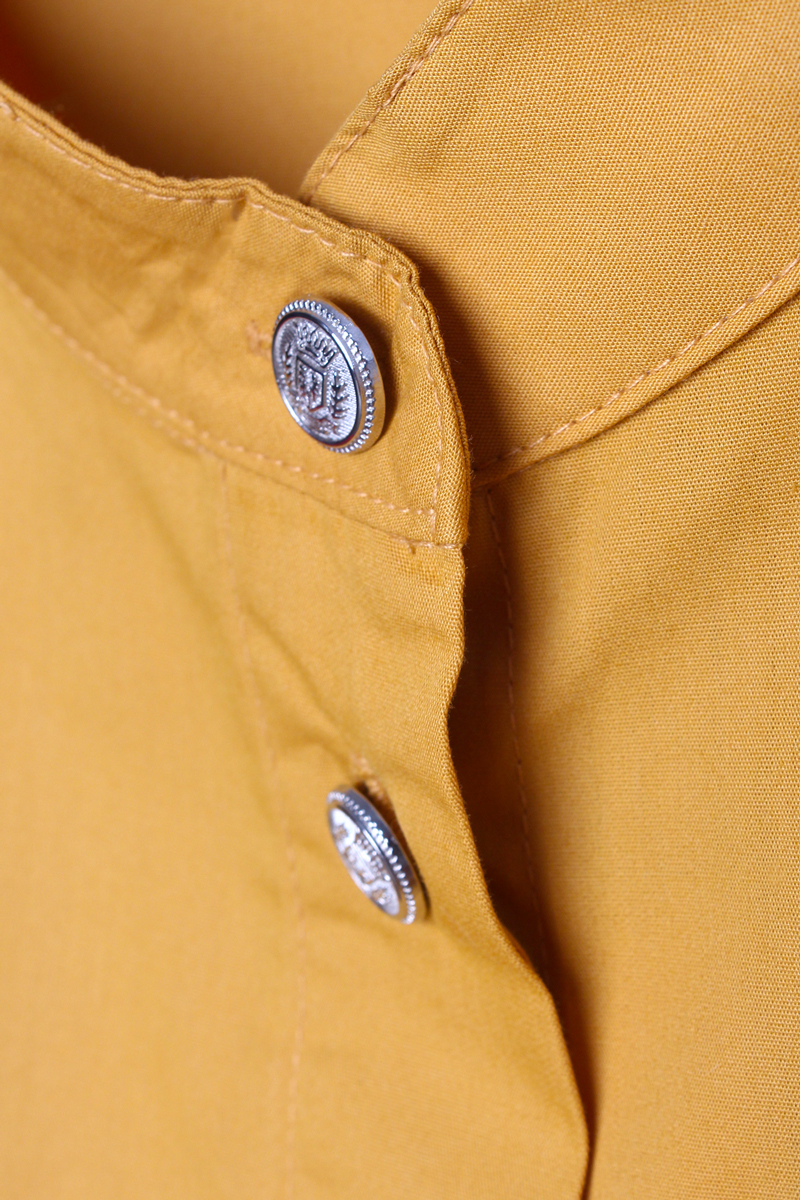 100% Cotton Judge Collar Single Pocket Tunic