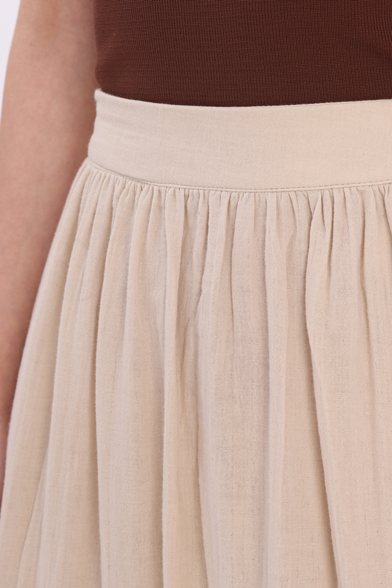 100% Cotton Flared Skirt