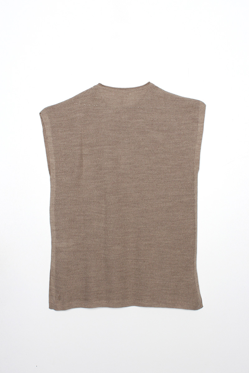 Crew Neck Sheer Knit Sweater