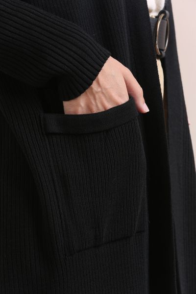 Belted Pocket Cardigan