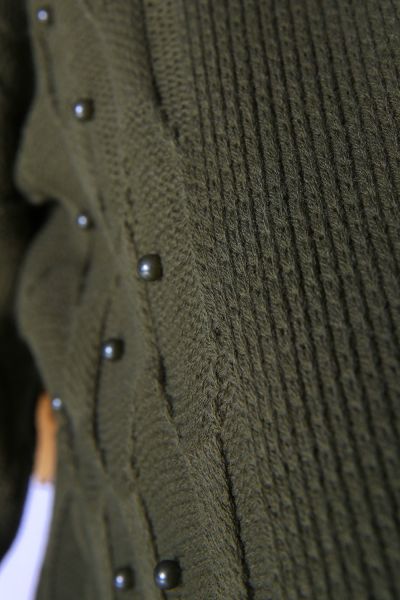 Belted Patterned Cardigan