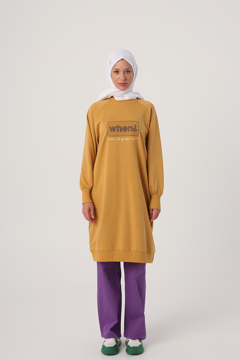 Application Embroidered Sweat Tunic