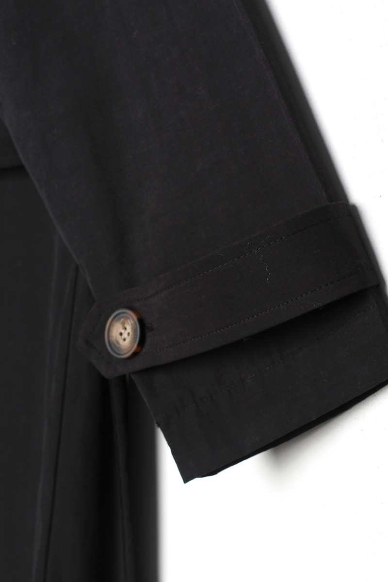 Epaulet Detail Hidden Button Trench Coat