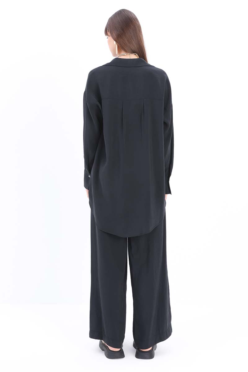 Modal Trouser Suit with Long Back 