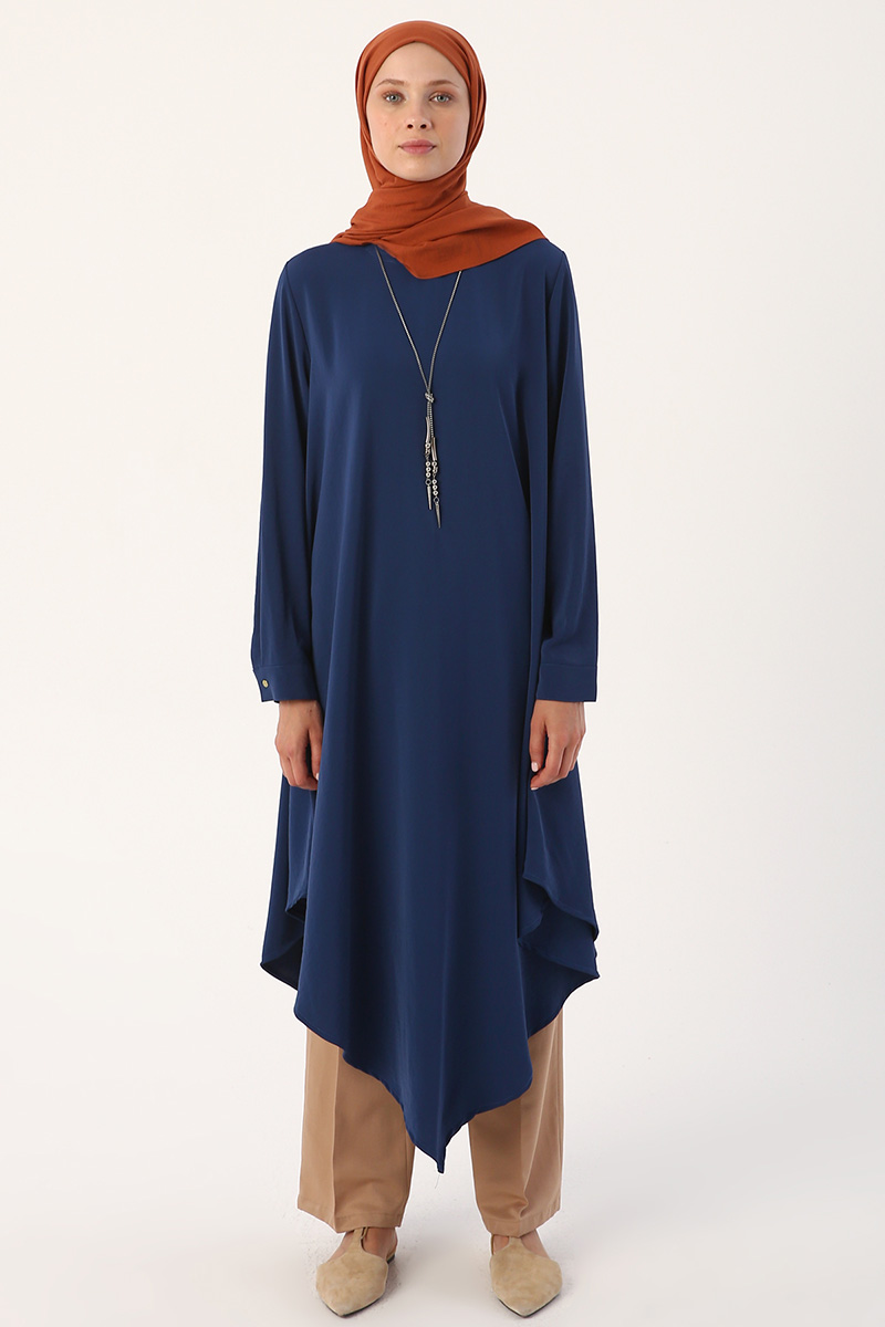 Asymmetric Necklace Wide Tunic