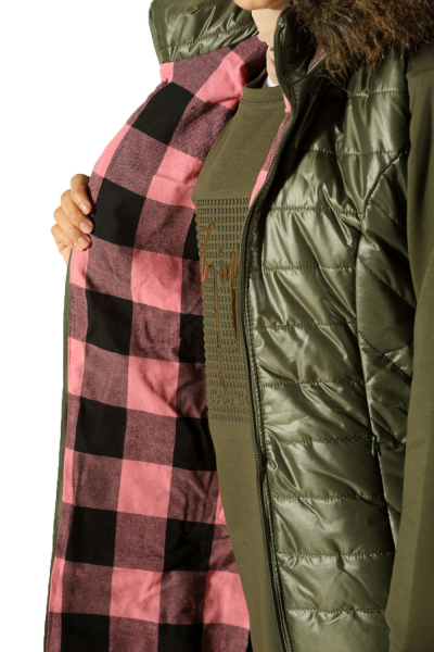 Lined Hooded Zippered Inflatable Vest