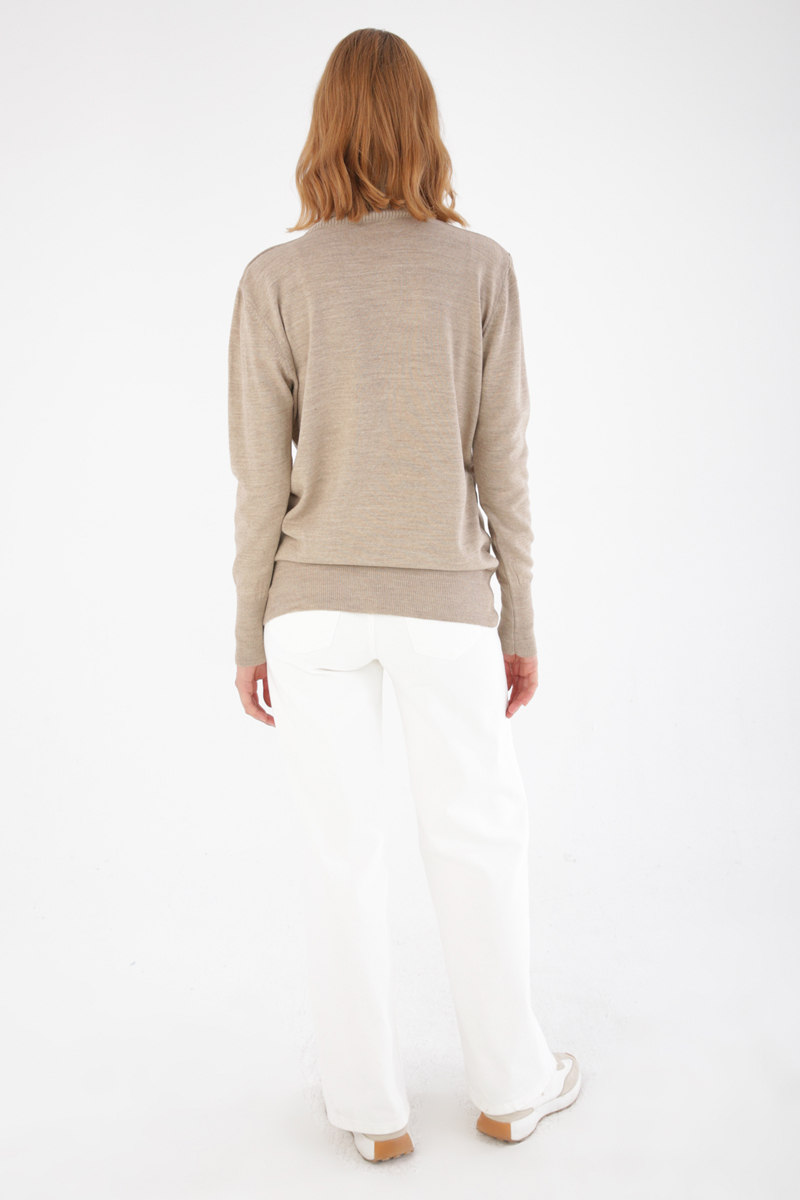 Turtleneck Short Knitwear Sweater