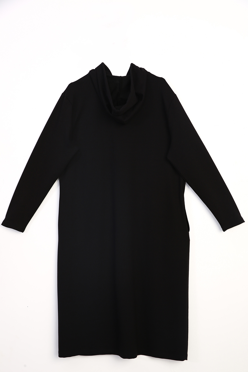 Plus Size Hooded Combed Cotton Cardigan
