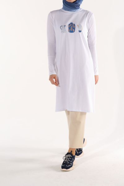 PRINTED COMBED TUNIC