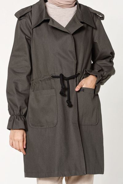 Natural Fabric Trench Coat