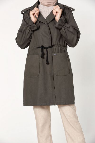 Natural Fabric Trench Coat