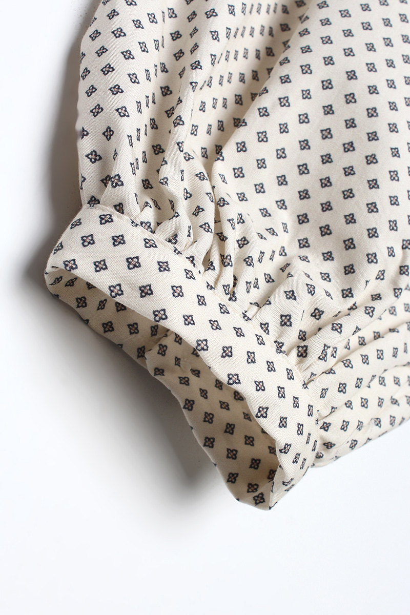 Drawstring Design Cotton Crop Shirt Tunic