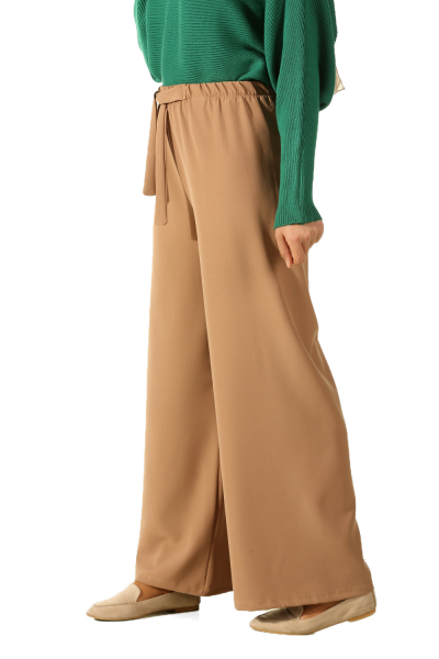 Hijab Elastic Waist Wide Leg Hijab Pants