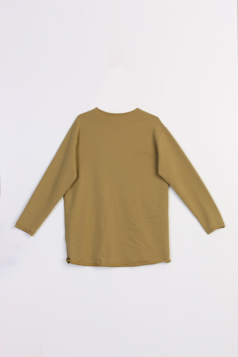 Crew-Neck Basic Sweatshirt