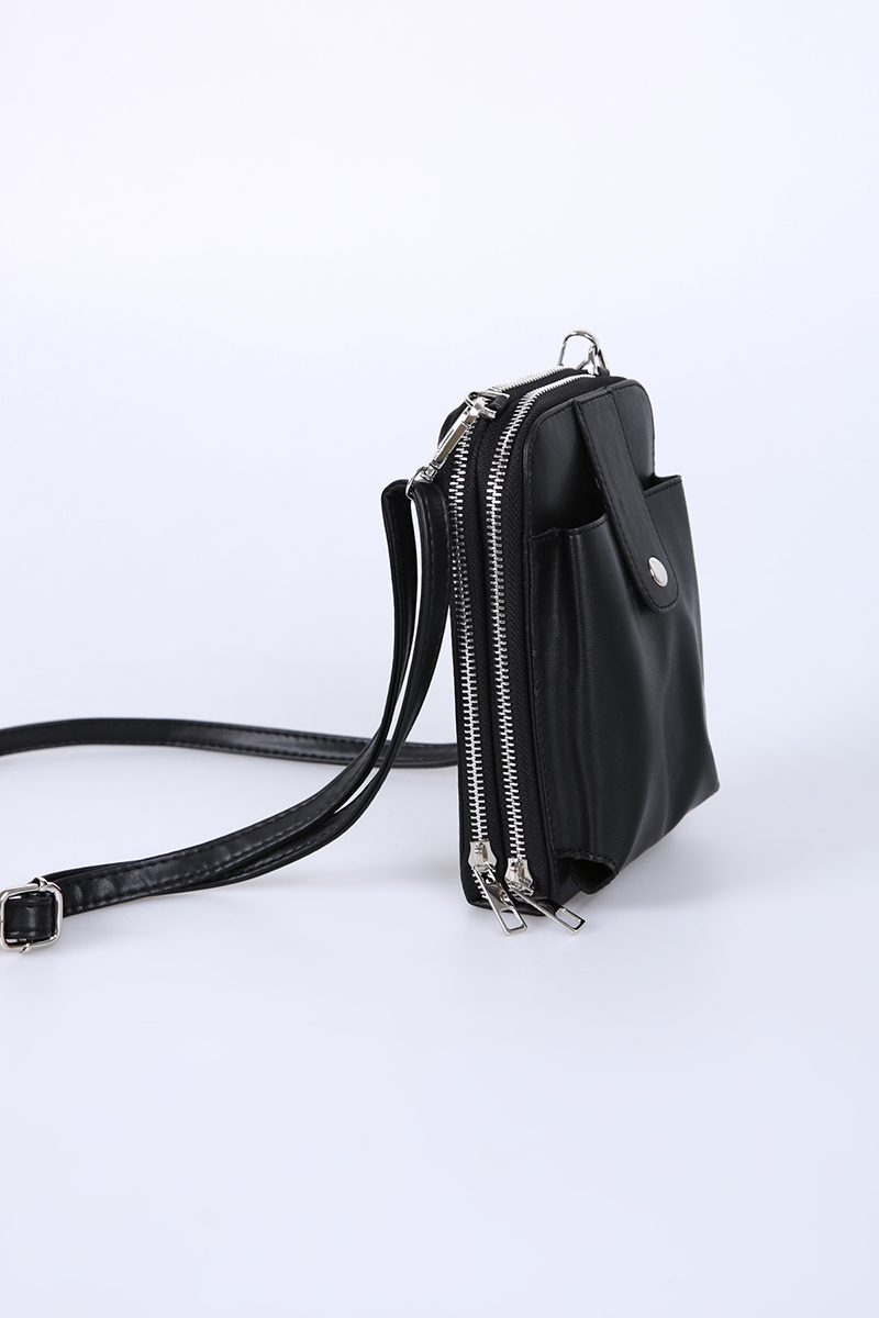 Lined Zippered Courier Bag