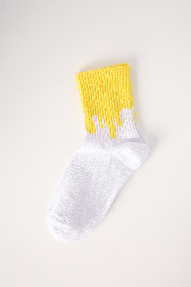 Boya Desenli Çorap