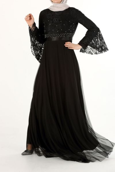 Plus Size Hijab Evening Dress
