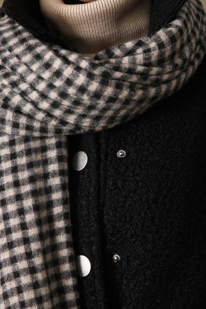 Shirt Neck Snap Button Front Overcoat