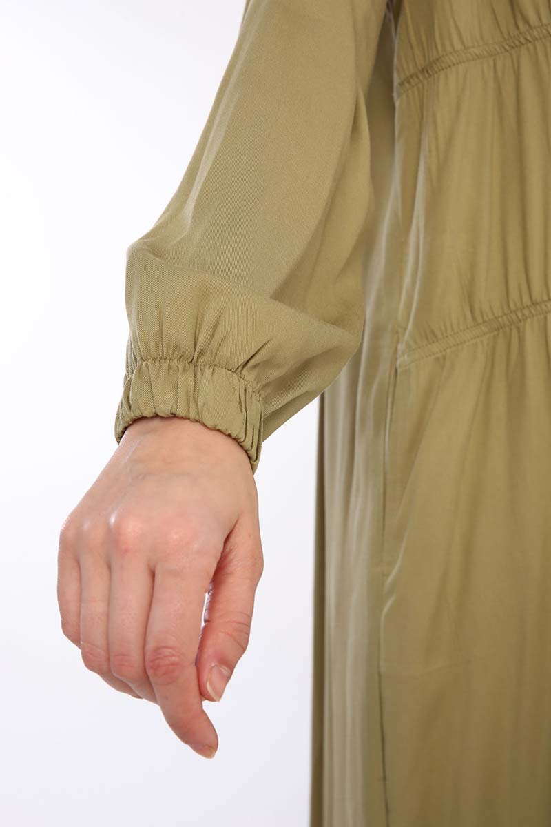 Comfy Zipper Front Shir Detailed Viscose Cape