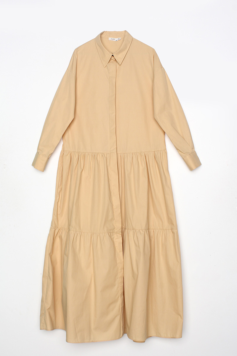 100% Cotton Drawstring Tunic Dress