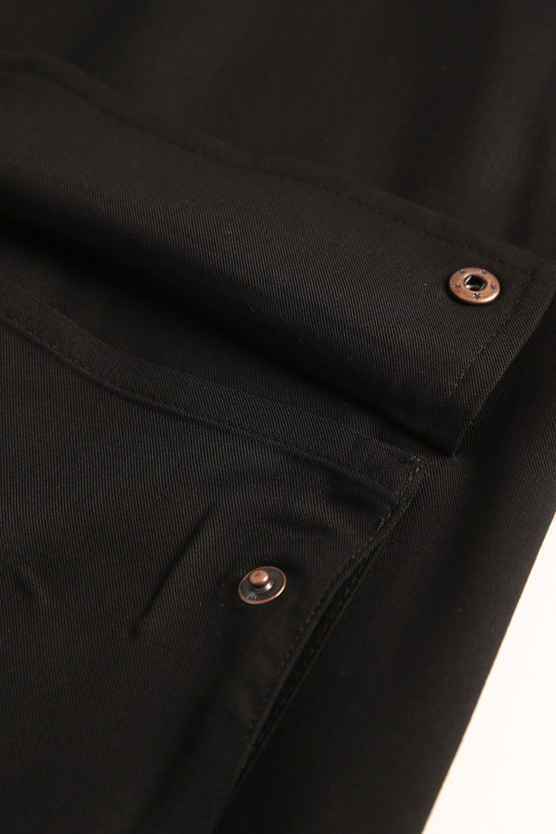 Pocket and Zipper Front Neck Detail Viscose Abaya