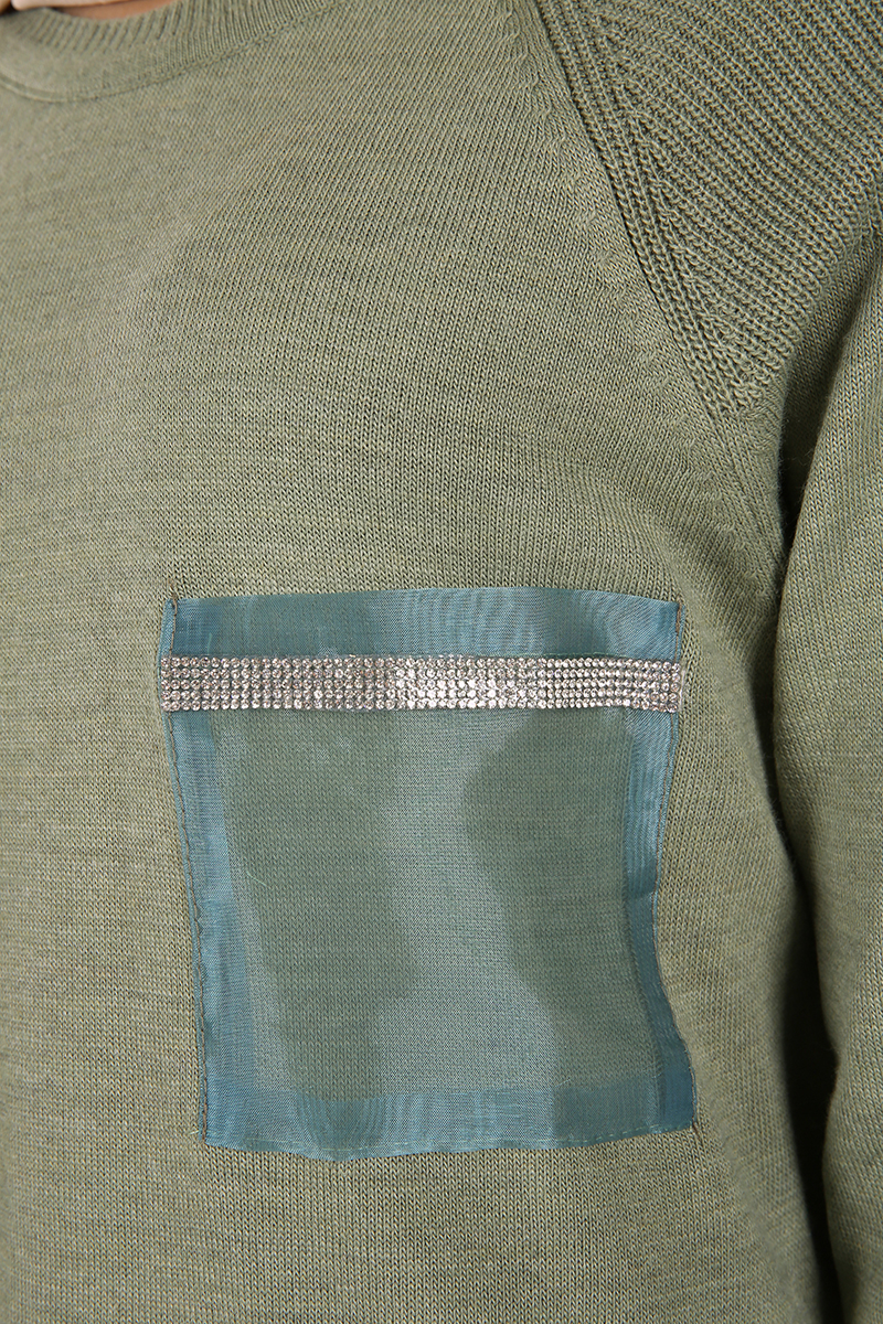 Pocket Detailed Knitwear Tunic