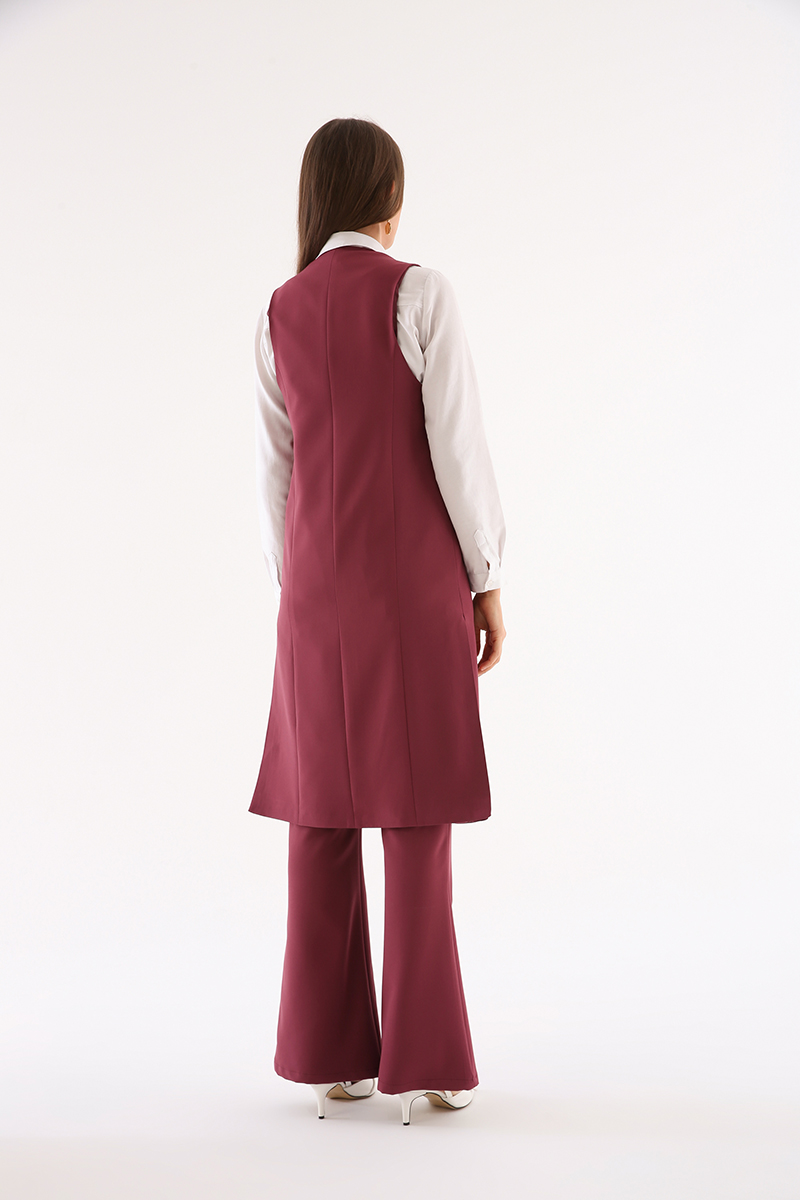 Long Lined Vest With Pockets