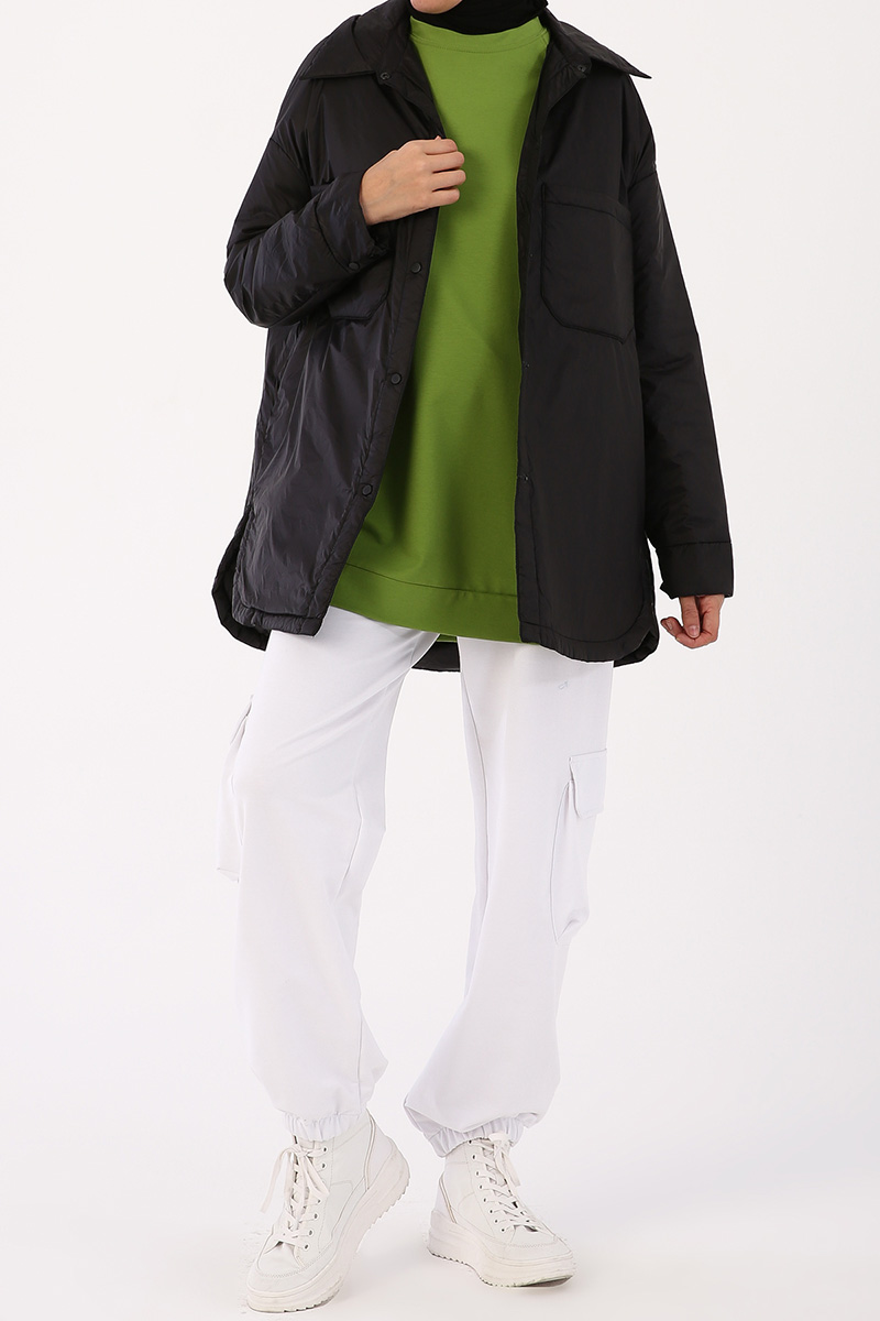 Maxi Wowen Jacket with Pockets