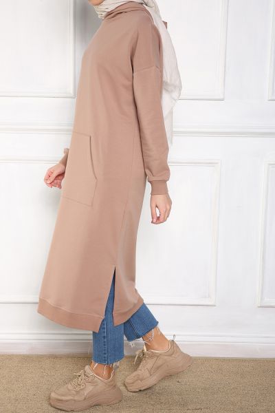 HOODED TUNIC WITH POCKET