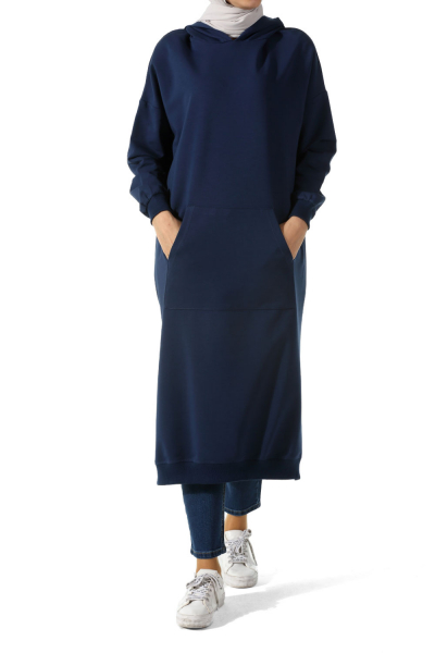 HOODED TUNIC WITH POCKET
