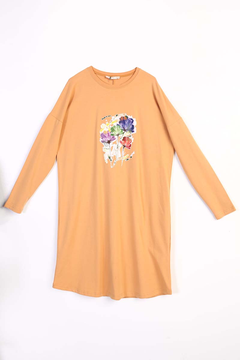 Flower Printed Comfy Tunic