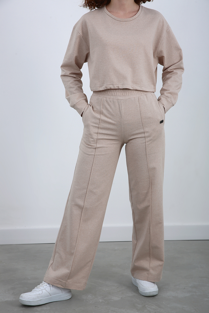 Bell-bottom Sweatpants With Pocket