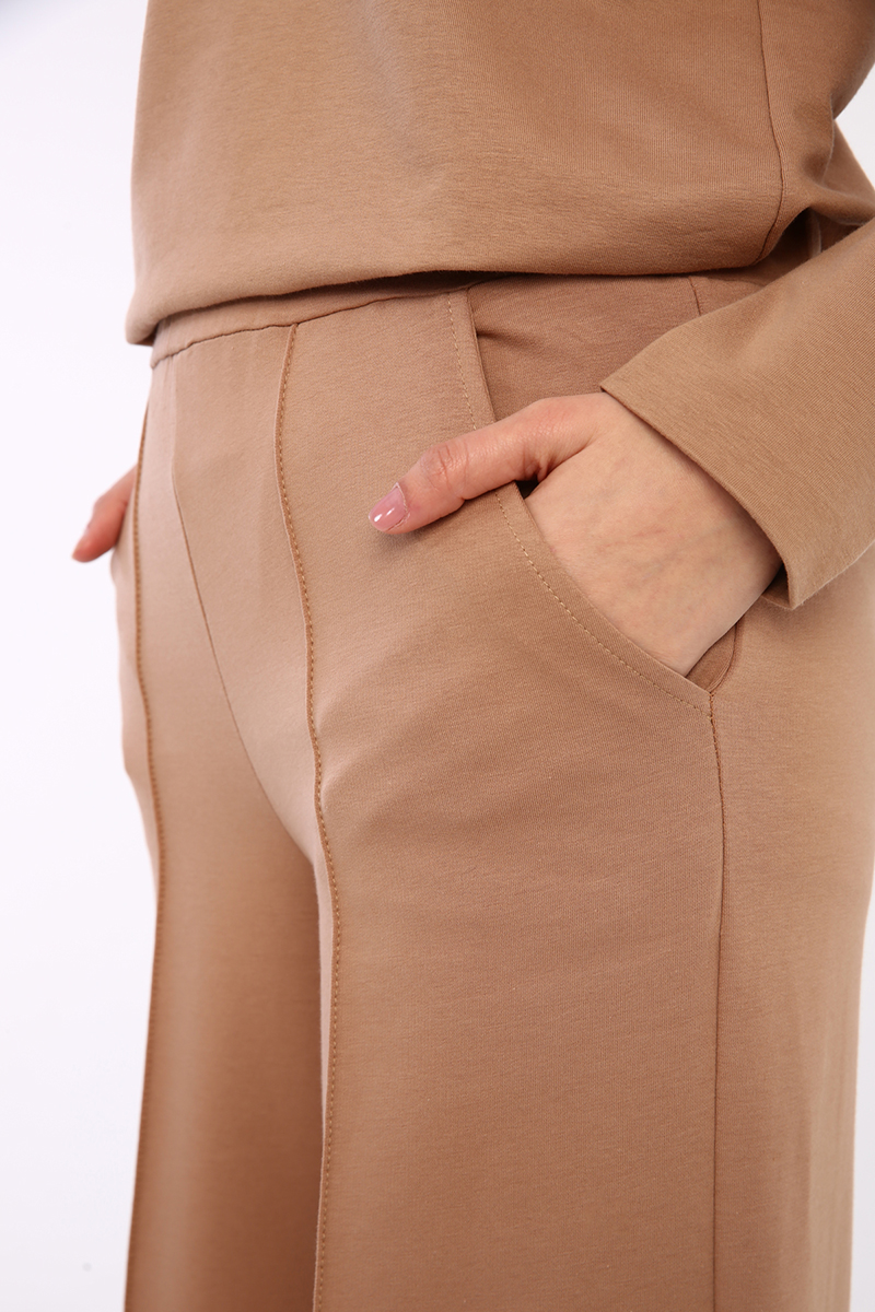 Wide Leg Sweatpants With Pocket