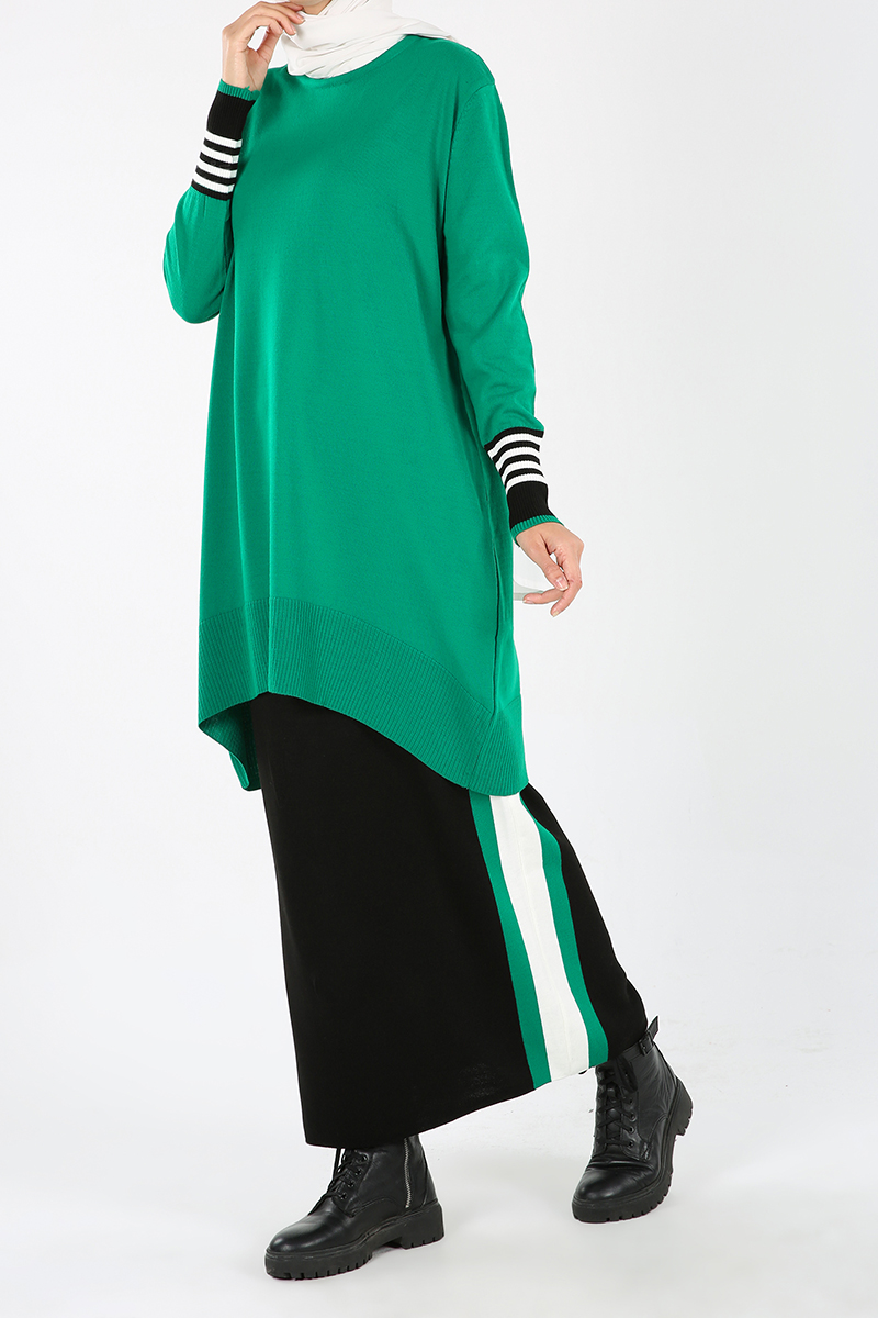Patterned Hijab Suit