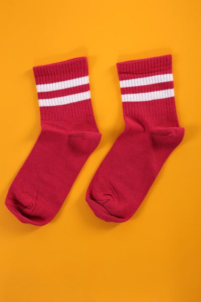 Çizgili Soket Çorap
