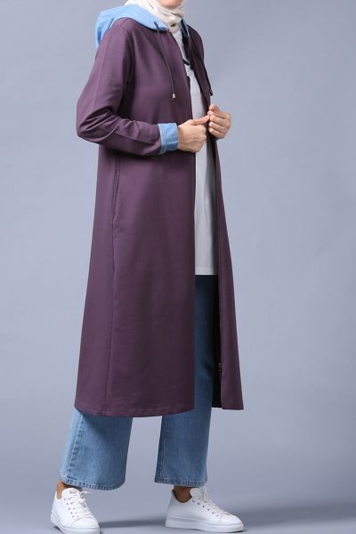 Hooded Long Cardigan