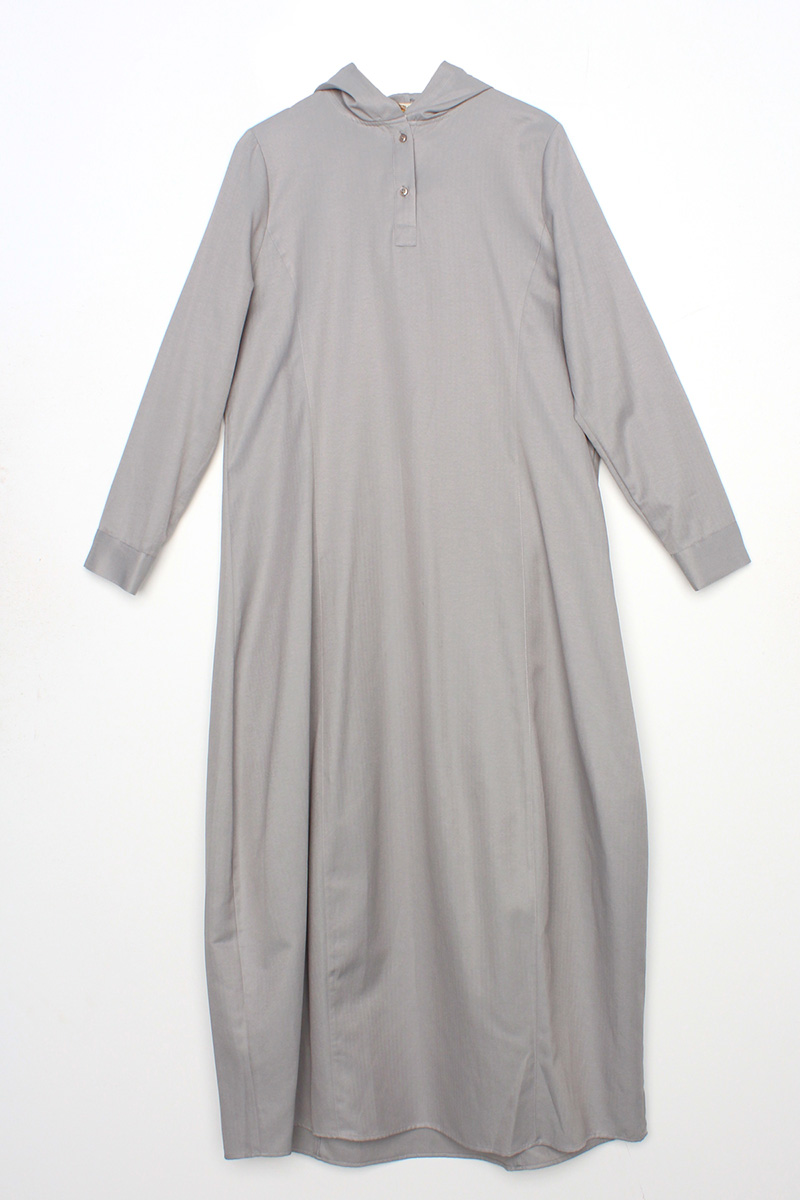 Long Sleeve Hooded Maxi Dress