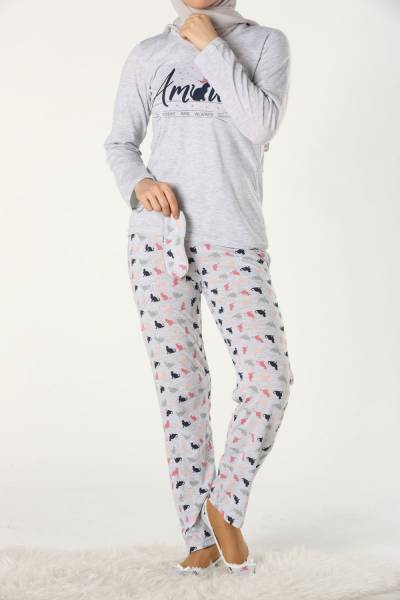 Dörtlü Pijama Takımı
