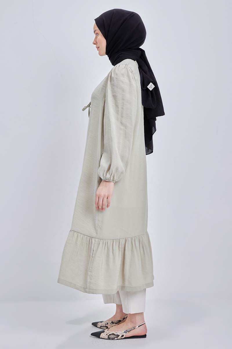 Modal Cardigan With Pleated Skirt