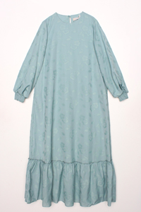 Skirt Ruffled Fİgured Pocket Dress