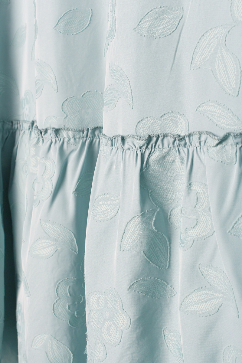 Skirt Ruffled Fİgured Pocket Dress