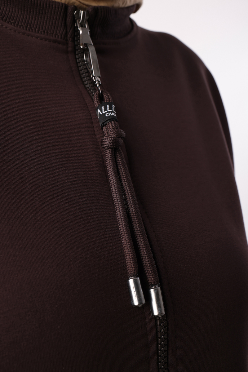 Zipper Detailed Knitted Dress
