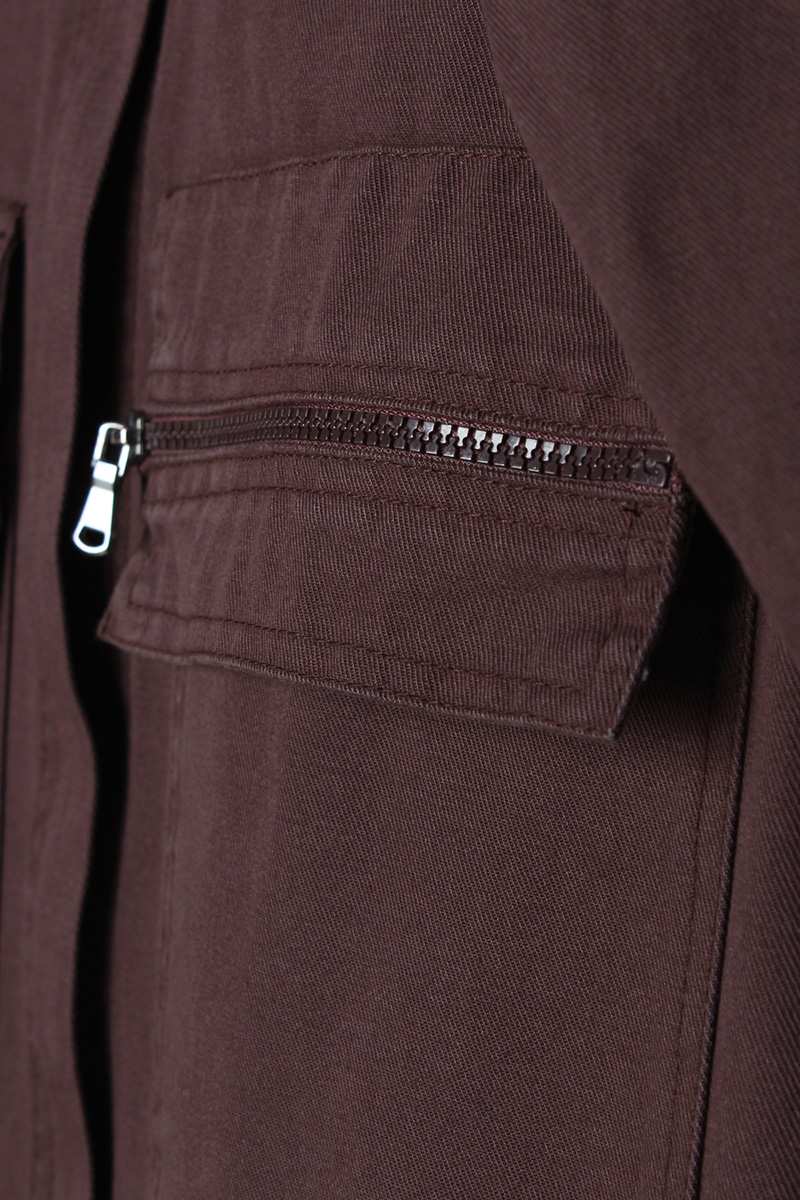 100% Cotton Zipper Detail Spor Abaya