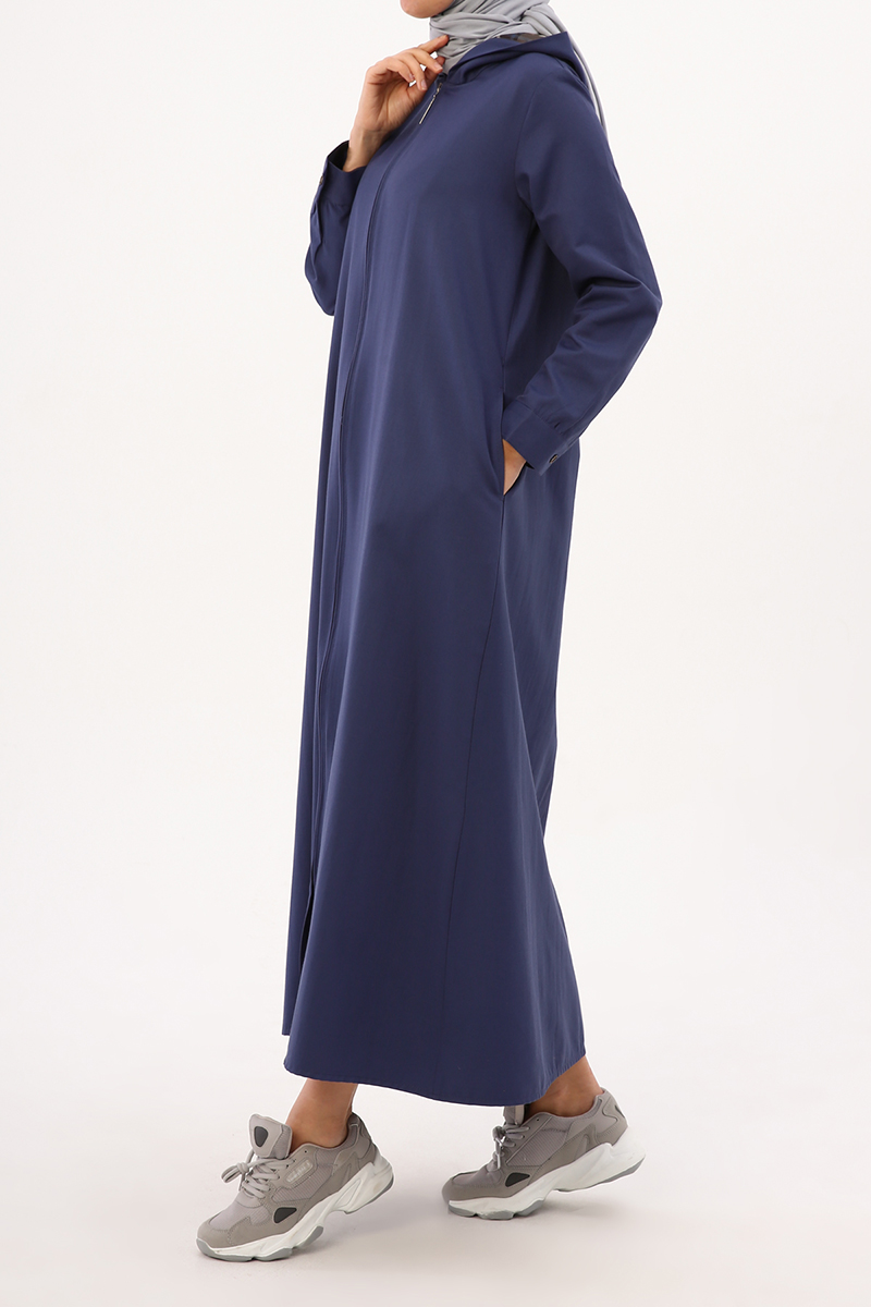 Zippered Hooded Abaya