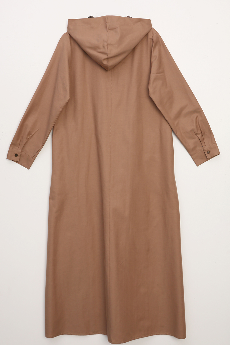 Zippered Hooded Abaya