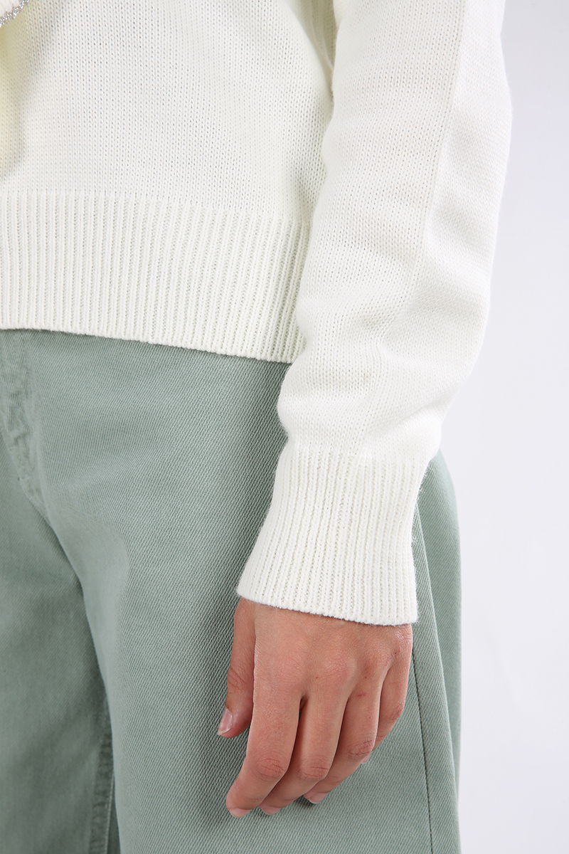 Ruffle Detail Sweater