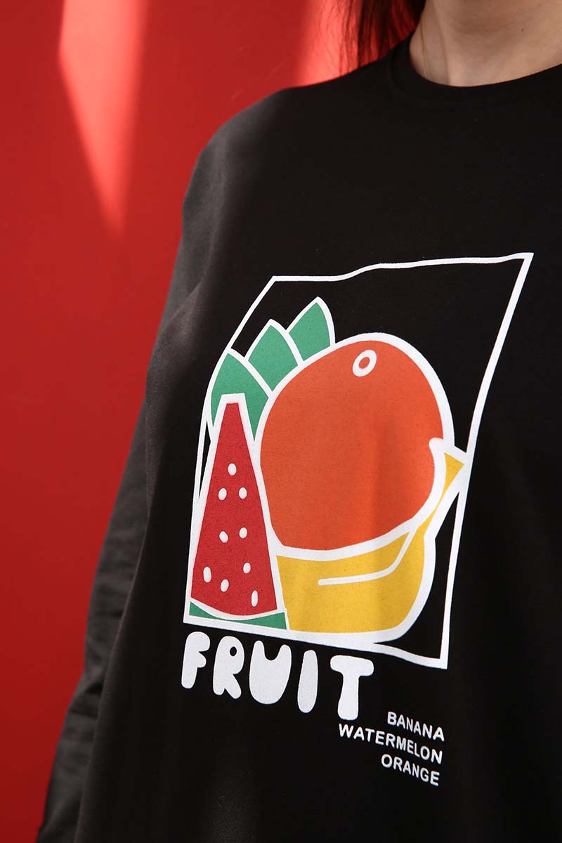 Fruit Baskılı T-Shirt Tunik
