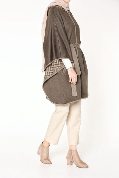 BELTED PONCHO